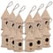 12 Pack: 5" Wooden Hut Birdhouse by Make Market®